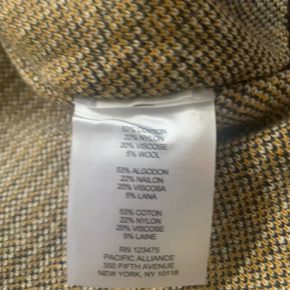 Jones New York Black and Yellow Poncho Sweater - Picture 5 of 7